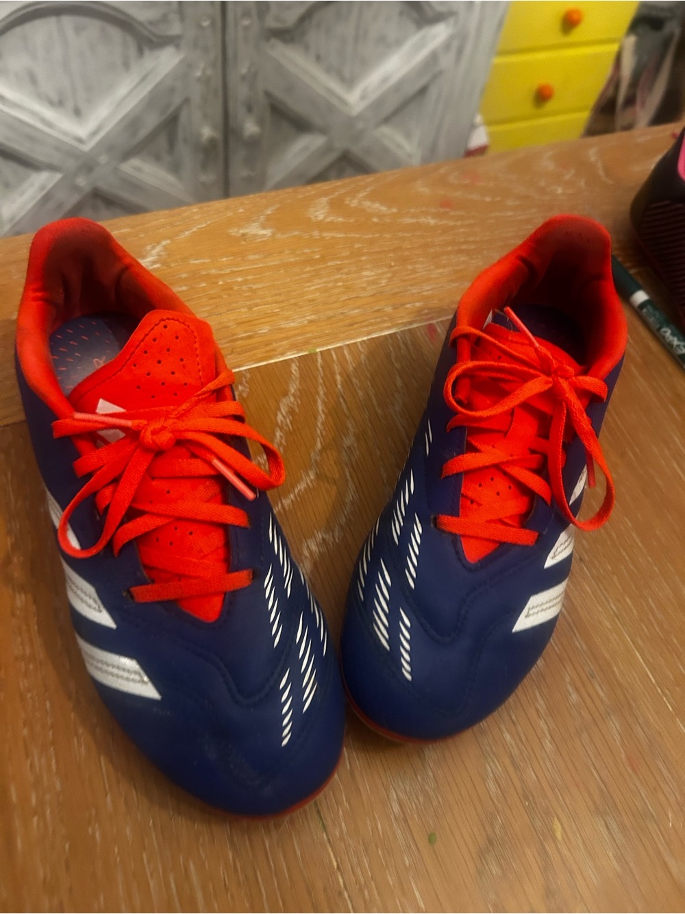 adidas Kids Navy and Red Soccer/Training cleats